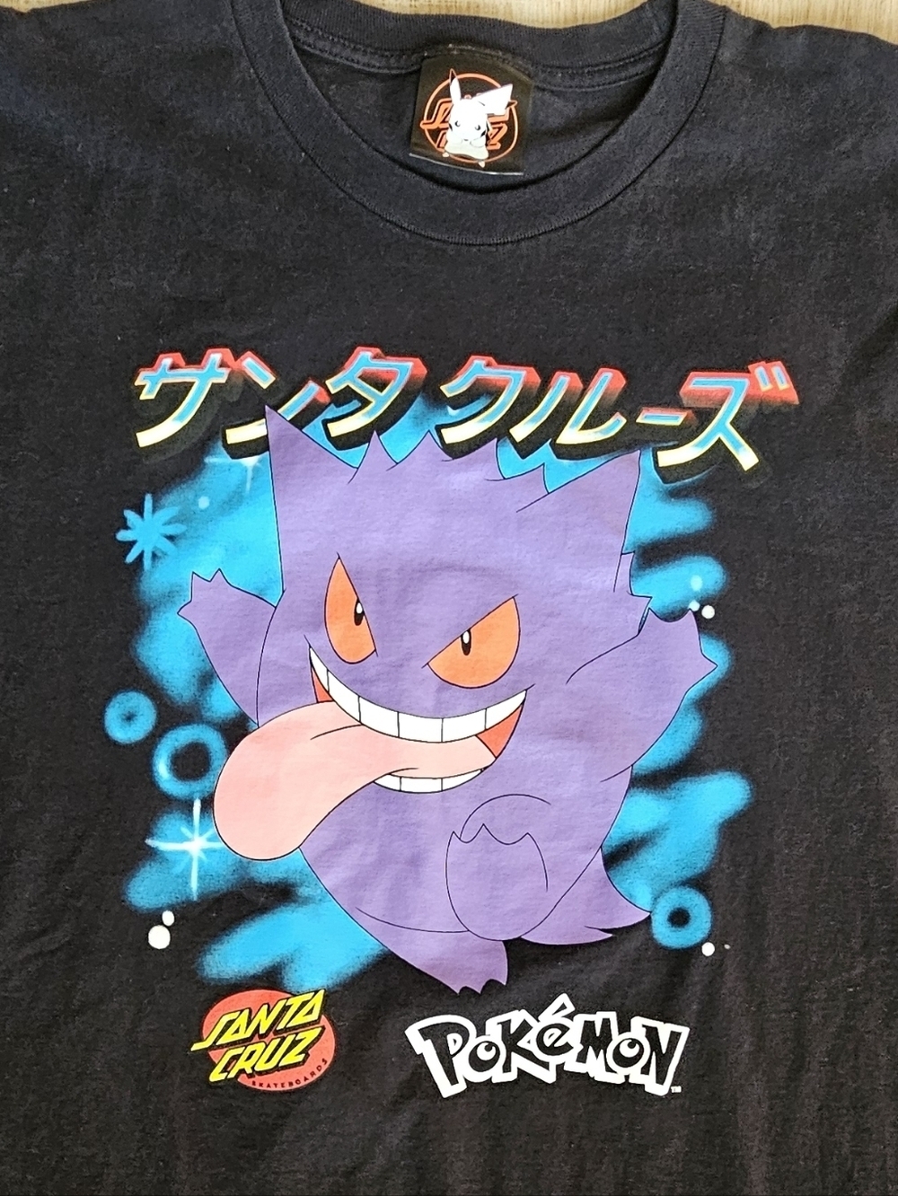Santa Cruz x Pokemon Gengar T-Shirt Black XXL Limited Edition 2023 Collab - Picture 3 of 7